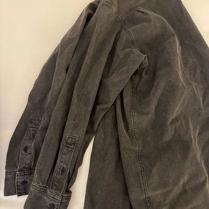 Essentials Dark Gray Lightweight Shirt Jacket